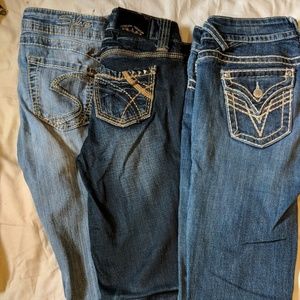3 pairs of jeans size1/2